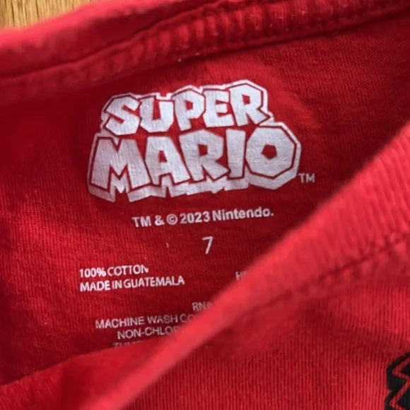 Boys lot of 9 t shirts sizes 7 and 8 Pokémon, Nike, super Mario - Picture 11 of 16